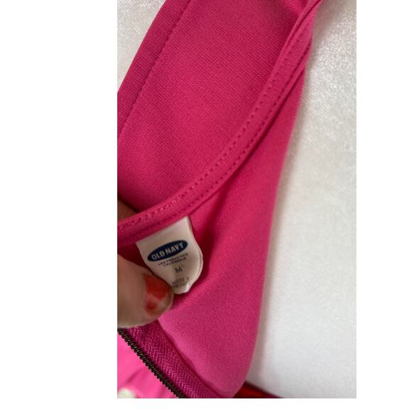 Old Navy Women's Size M Bright Pink Tank Skater Knee Length Dress #0274 - Picture 6 of 8